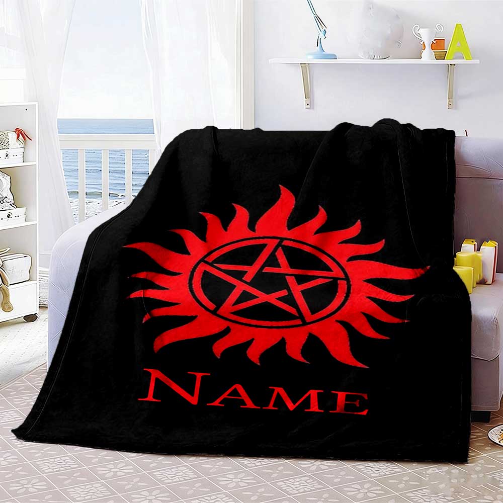Warner (15) Personalized Name Blanket Throw Personalized Blanket Soft Warm Cozy Versatile for Office Living Room Bedding Chair Four Seasons Universal