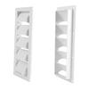 RVs Boat Ventilation Grille Weather Resistant Louvered Boat Air Vent Cover Universal for Campers Trailers Quick Install