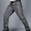 Men Tactical Training Pants Cotton Linen Blend Multiple Pocket Urban Commuter Cargo Trousers Slim Fit Joggers for Work Exercise Outdoor Fishing