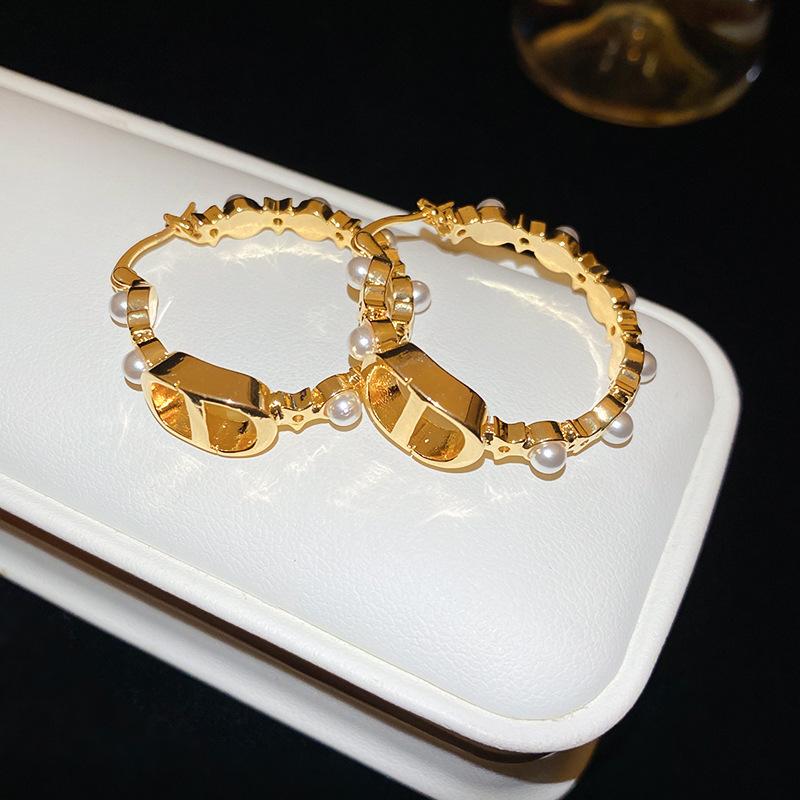 Geometric Double-layer Earrings, European and American Personality Trend Earrings, Casual Versatile Earrings, Niche