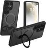 Case for Samsung S25 S24 S23 S22 Ultra Magnetic Bracket Protective Cover Anti-Fingerprint Shock Proof With Holder Tough Case