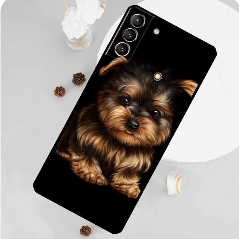 Yorkshire Terrier Dog Phone Case For Samsung Galaxy S26 S25 S24 S20 S21 S22 S23 Ultra S10 Plus S25 FE Funda Cover