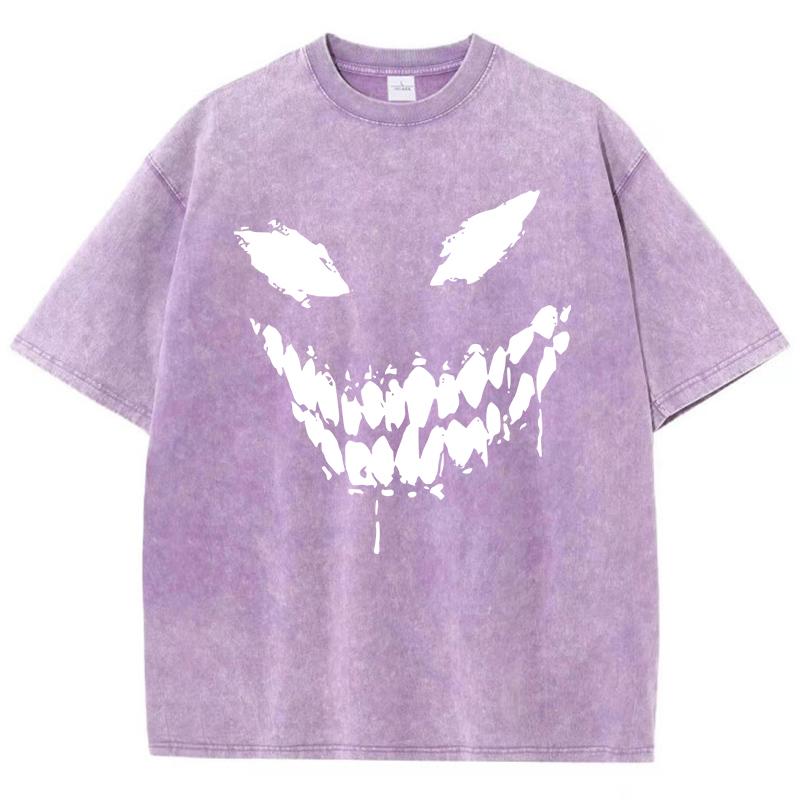 Venom Face Pattern Print Printingt Shirt Men'S Fashion Pattern T-Shirts Design Harajuku Tee Shirt Senior Cotton