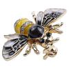2 Fashion Crystal Brooches, Creative Pins, Chest Accessories, Party Jewelry, Gifts, Stylish Little Bee