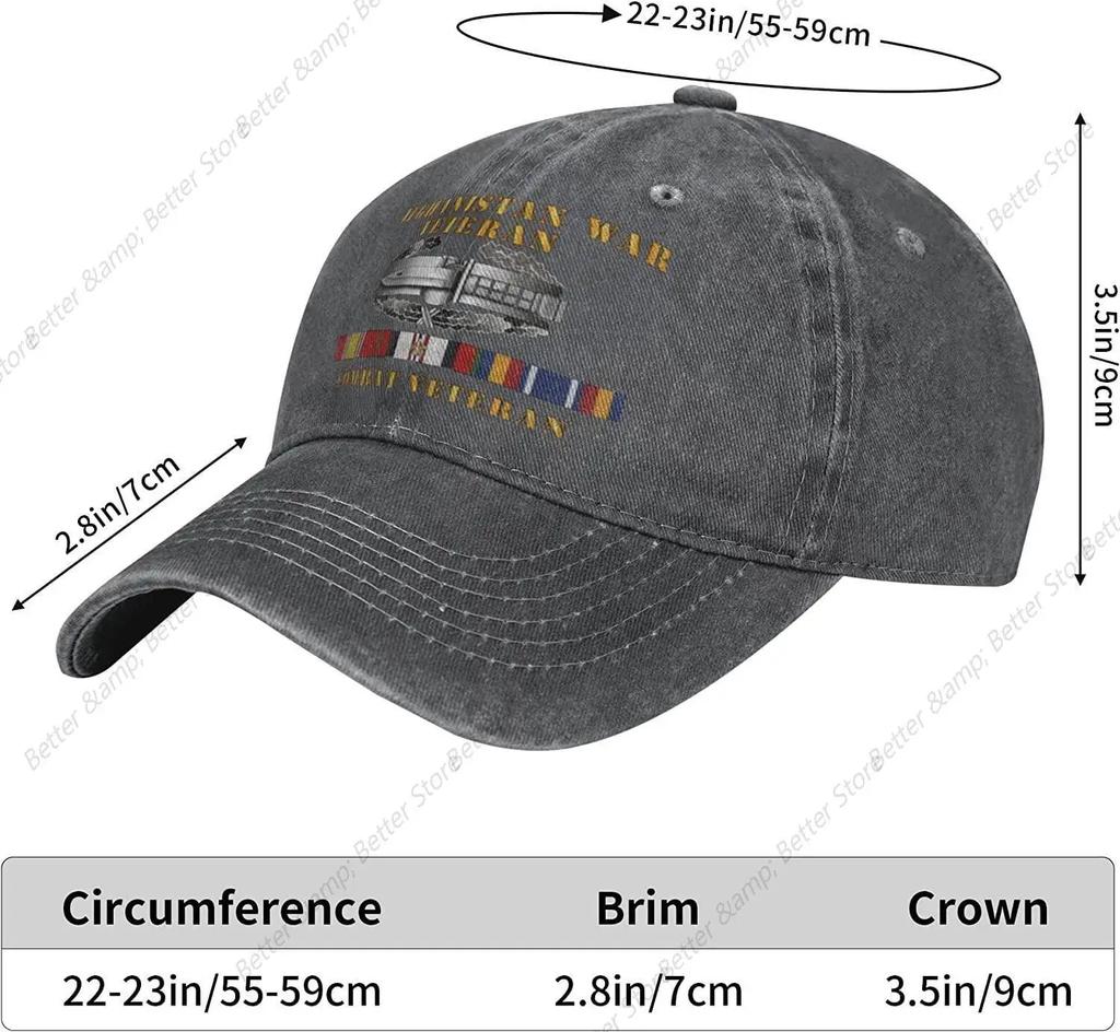 Afghanistan War Veteran Combat Veteran Baseball Caps Unisex Adjustable Sun Hat Can Be Washed Leisure Dad Hats