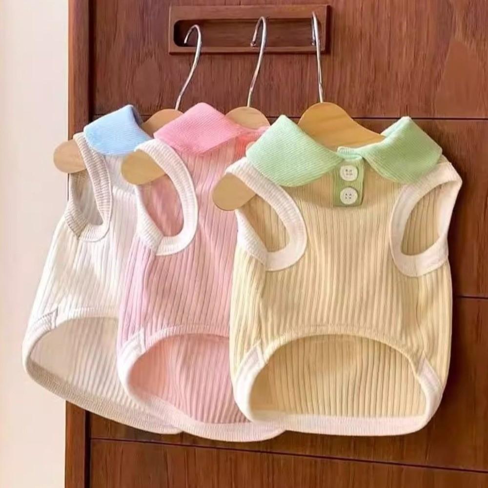 Breathable Puppy T-shirt Soft Pet Collar Vest Pet Shirts Apparel Pet Two Leg Clothes Pet Wear