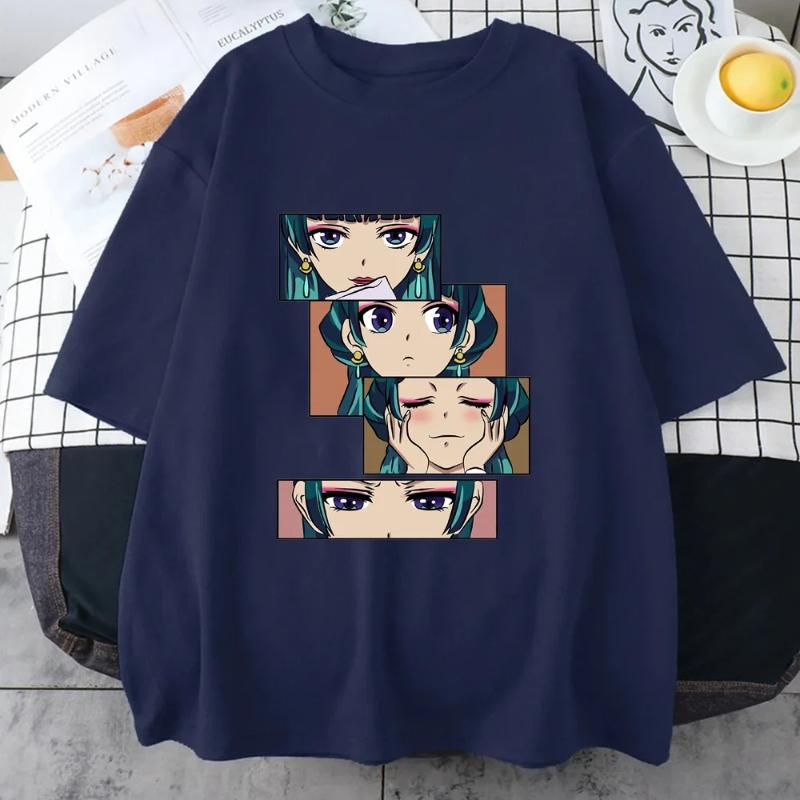 New Women's Anime Harajuku Shirt Cute Anime The Apothecary Diaries Graphic Women's T-Shirt Tops