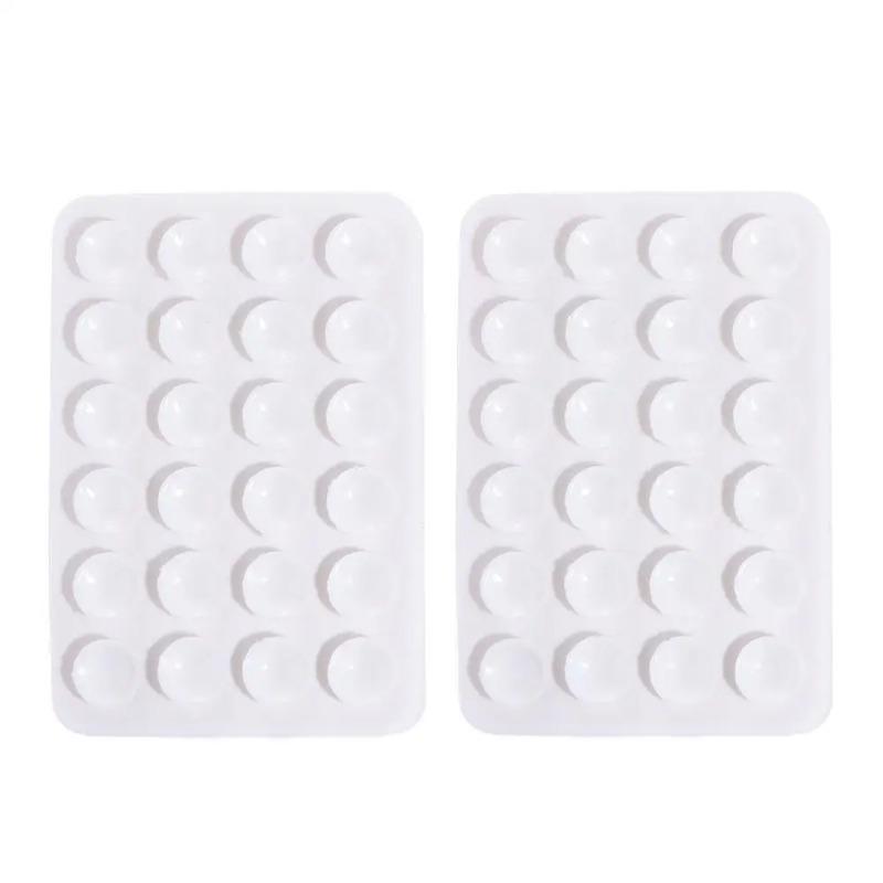 

1/2шт. Сильный держатель для телефона, клейкий силиконовый чехол с присоской, крепление для телефона, противоскользящее, без помощи рук, липкое крепление для сотового телефона White 2PCS