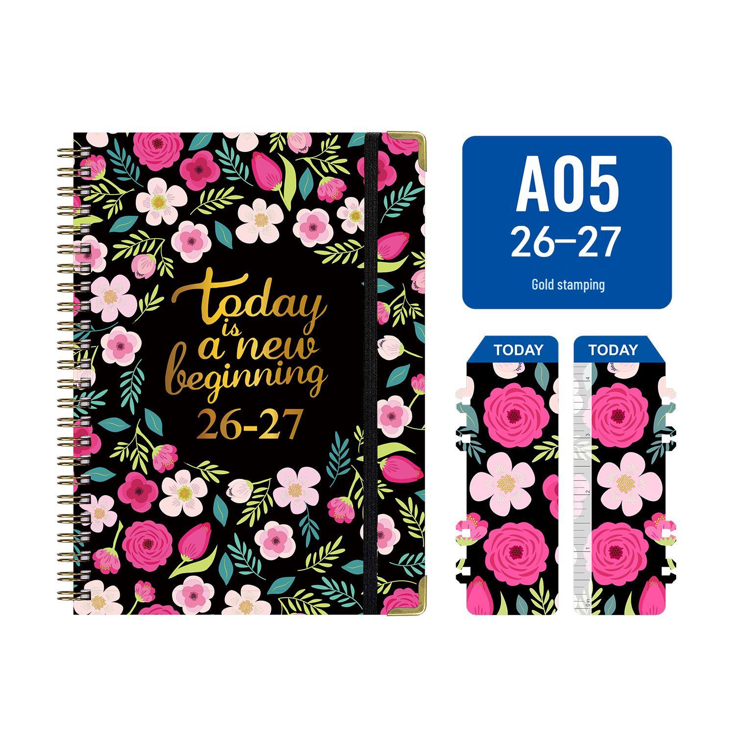 Cross A5 English Notebook with Metal Coil - 26-27 Weeks Weekly Planner July 2026 - June 2027