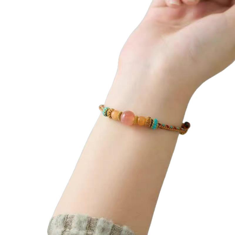 Lovely Jade Agate Heart Bracelet - Attracts Love and Luck, Perfect Gift for Besties