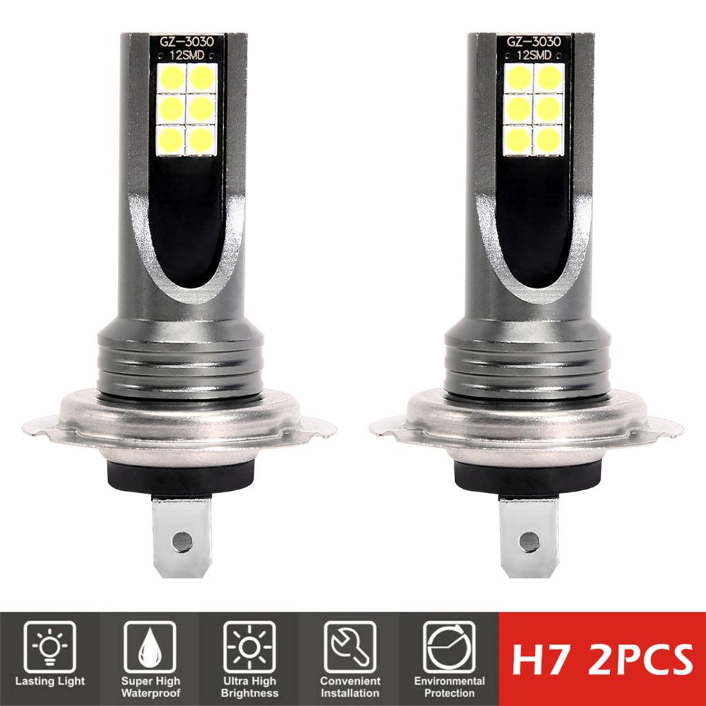 2PCS/Set H7 LED Headlight Bulbs Conversion Kit 6000K 100W Super Bright Replacement Car Front Fog Lights of Halogen for Car Truck
