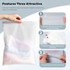 10pcs Packaging Bags CPE Frosted Zip Lock Bags Self Sealing Clear Garment Bags for T-Shirts, Shirts, Files