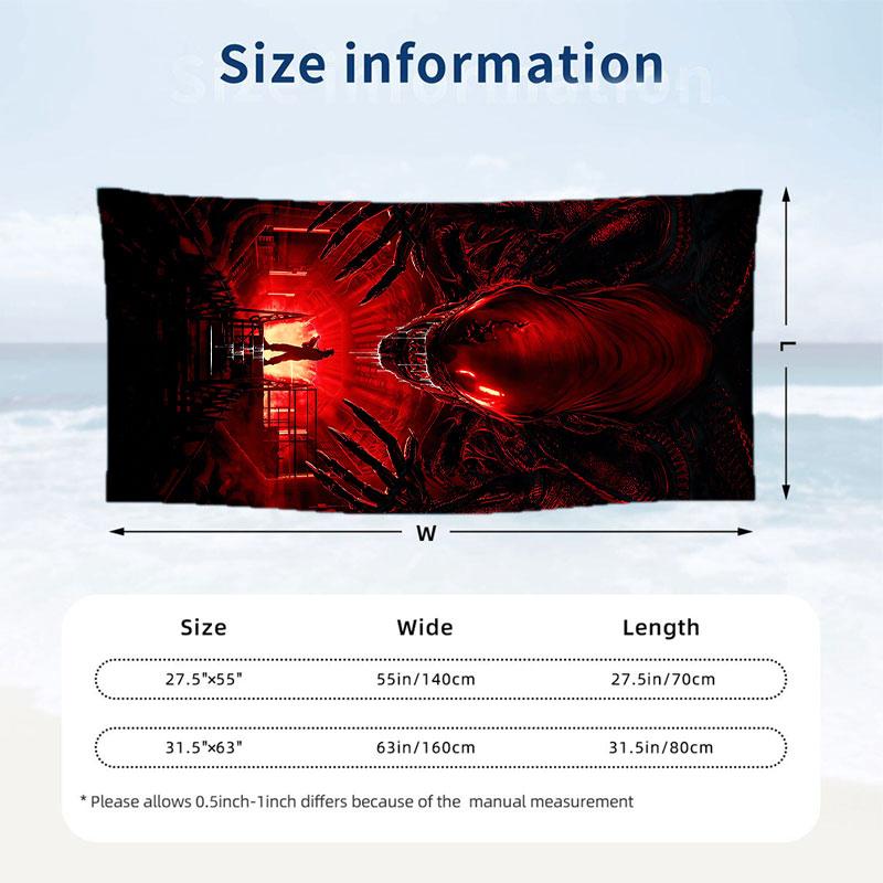 Large Beach Towel Quick Dry Absorbent Towel For Beach IndoorAlien Xenomorph