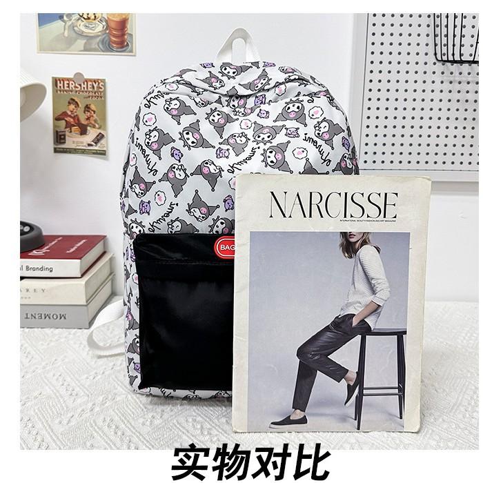 Schoolbag Wholesale New Cartoon Printed Schoolbag Junior High School Girls Backpack New High Value Trend Casual Backpack