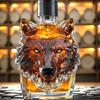 Artistic Wolf Head Decanter High Borosilicate Glass Wine Bottle Bourbon Dispenser For Gift And Collectors Home Bar