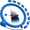 Hula Hoop Smart Weight Loss Fitness Massager Foldable Blue + Weight