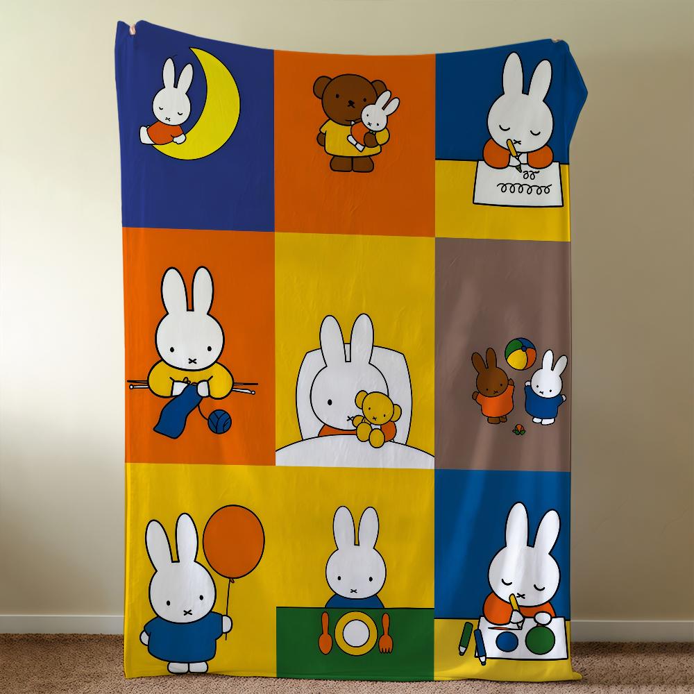 CARTOON M-MiffyS Blanket Throw Super Cosy Plush Living Room Sofa Couch Childish Birthday Gifts