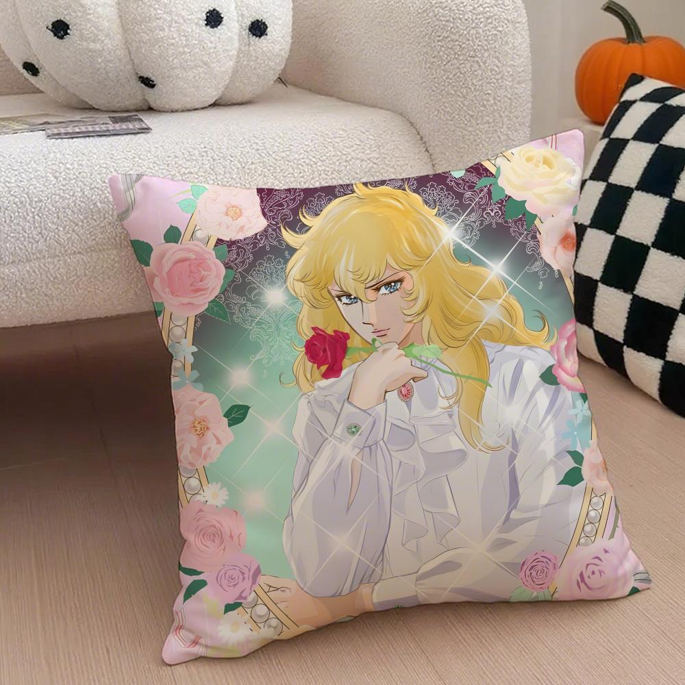 

Androgynous Noble RRosa De VVersalhes Oscar Cushion Cover Throw Pillow Cover Hidden Button Durable Polyester Chair Cushion 30X30cm