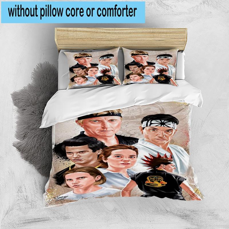 Cobra Movies Of The Fighters 3pcs Bedding,Including 1pc Duvet Cover And 2pcs Pillowcases Perfect for Christmas,Ideal for Bedroom, Dormitory