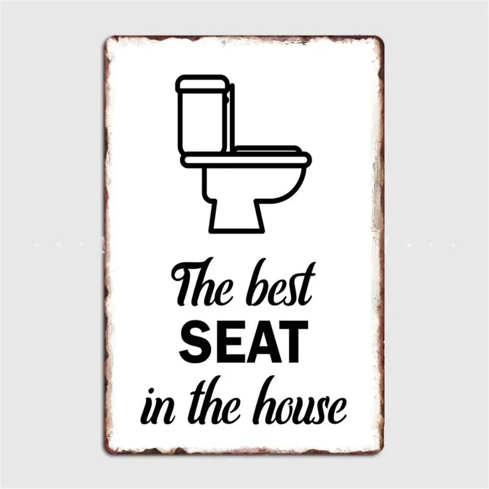 Lustiges Toilette Metallgemälde Blechschild Retro Bild Vintage Korrosion Plakette Brett Man Cave Café Bar Kino Badezimmer Wanddeko