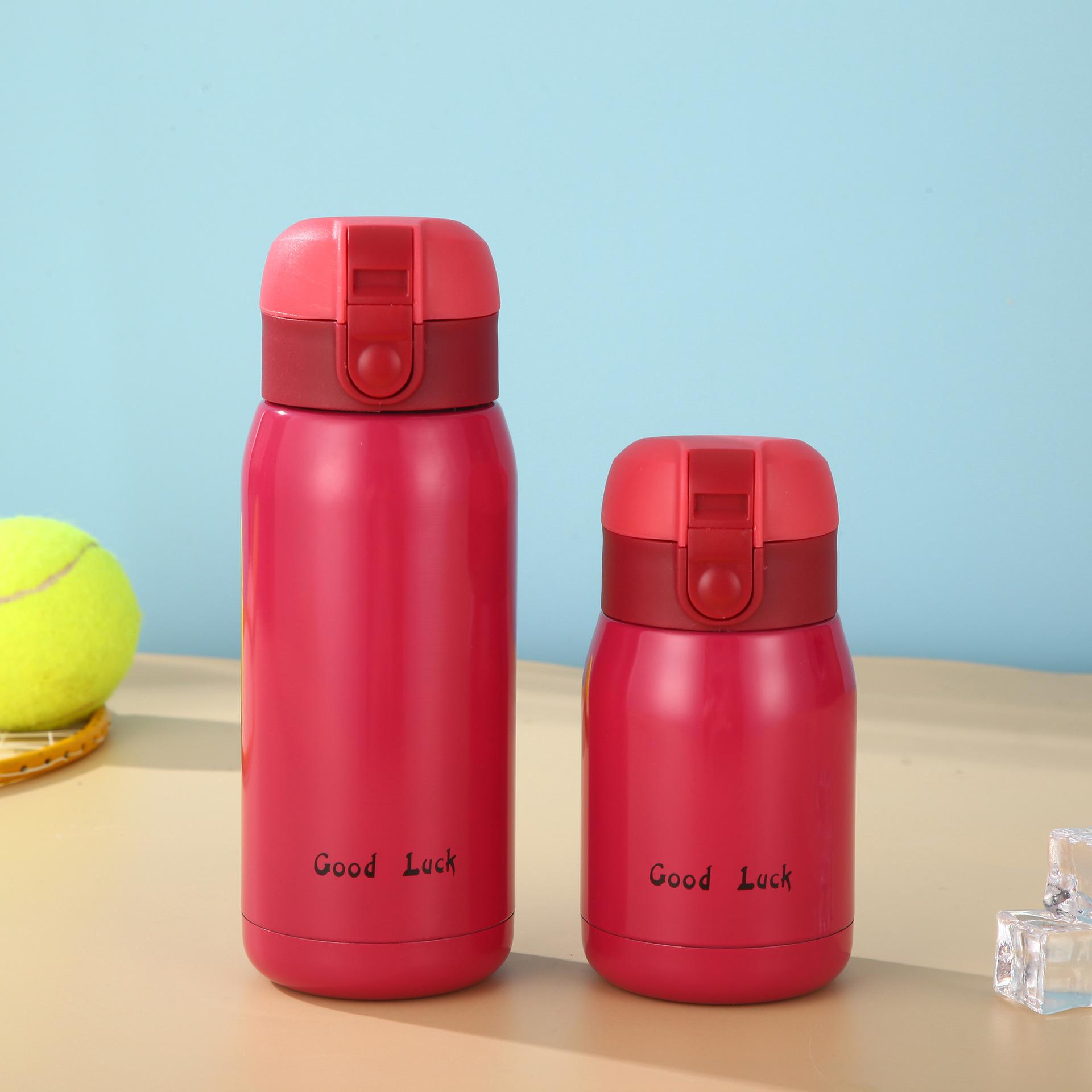 

200 мл/350 мл карманная кружка из нержавеющей стали для путешествий, термокружка для кофе, мини-термос, термос, термос, спортивная бутылка для воды 200ML красный