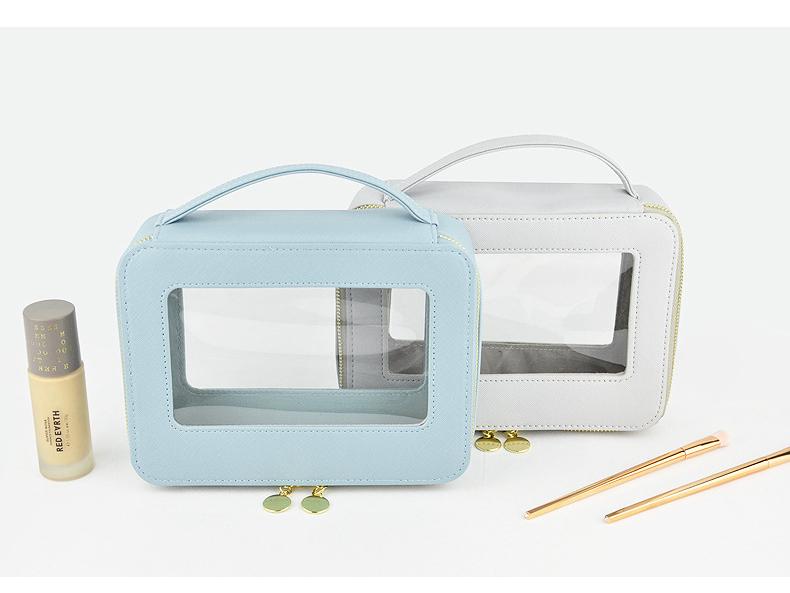 Lüks Şeffaf Seyahat Kozmetik Çantası - Üst Düzey PVC Makyaj Düzenleyici