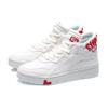 Li Ning We Wo Wrap Warm Non-Slip Mid-Top Skate Shoes Women skate shoes White Red AGCQ238-1
