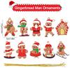 10pcs Sport Gingerbread Man Pendants Christmas Tree Hanging Ornament 2025 Xmas Noel Navidad Home Decoration New Year Gift 2025