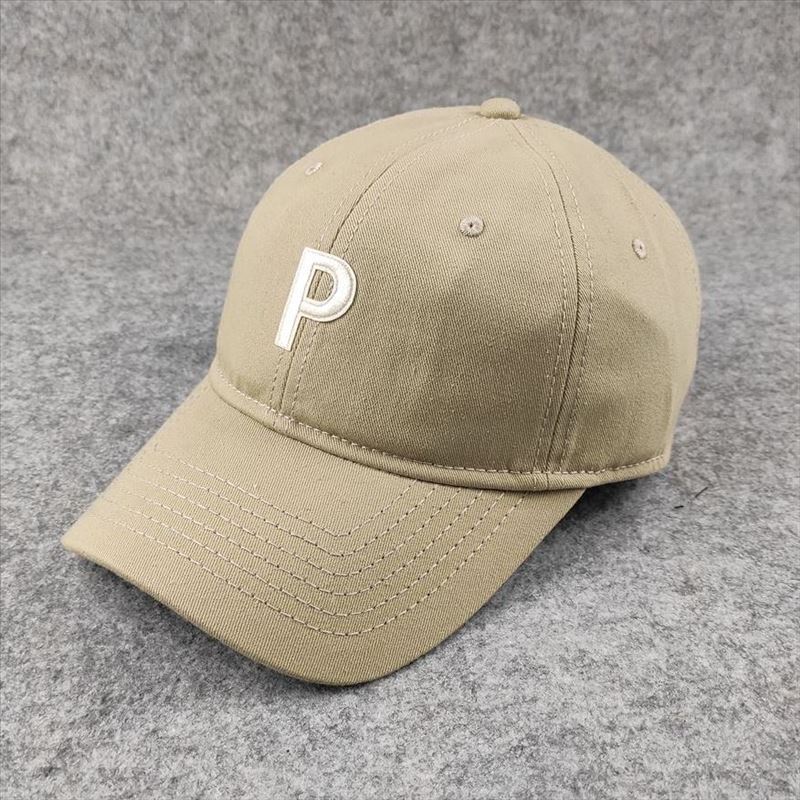 P letter colorful baseball cap - women's casual fashion soft top visor hat for larger head sizes