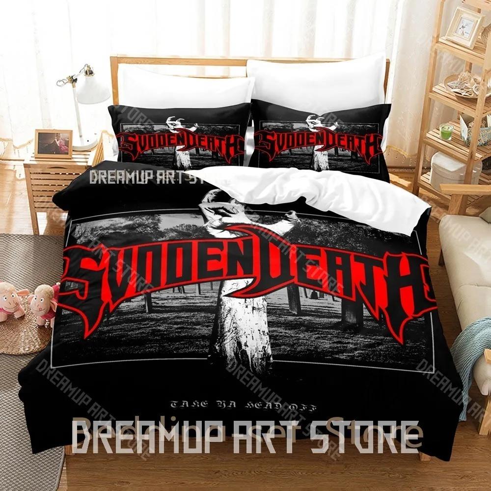 3D Print Svdden Death Bedding Set Single Twin Full Queen King Size Bed Set Adult Bedroom Duvetcover Sets Anime Bed Sheet Se