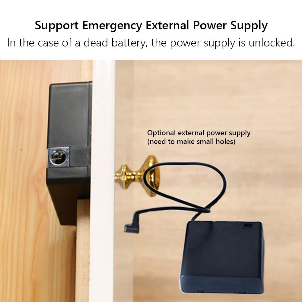 T8 Smart Drawer Lock IC Card TTLock APP Unlock Furniture Wooden Cabinet Door Locks Keyless Invisible Sensor Lock Easy To Install