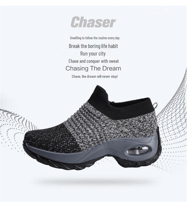 Women's Breathable Thick-Soled Outdoor Casual Shoes with PU Air Cushion
