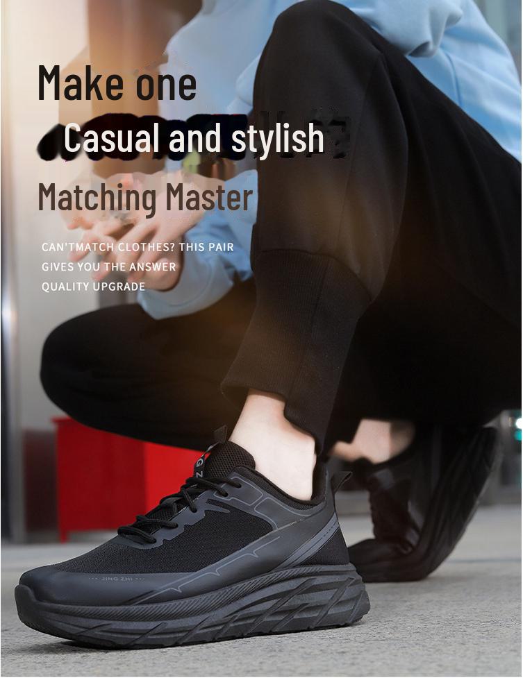 2023 Autumn/Winter Men's Breathable Mesh Outdoor Dad Shoes - Soft Bottom, Trendy, Lightweight Sports Shoes