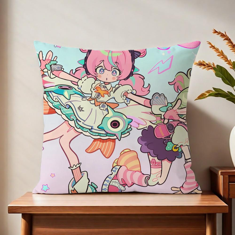 Game ZZZ Angels of Delusion cushion cover For Pillow Printing Sofa Decoration Home Car Room Coffee Shop Office Nordic Simplicity