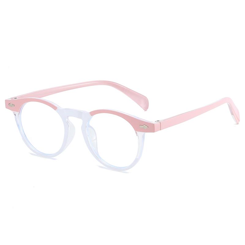 Retro Round Anti Blue Light Glasses for Women Men Fashion Blue Light Blocking Eyewear