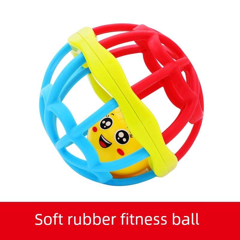 

Handbell Baby Grasping Kids Toys 0 1 Year Old Early Childhood Education Baby 6 Months Newborn 2 to 3 4 Bell 3 Baby fitness ball [bite washable]]