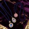 Elegant Purple Sweater Chain: Luxurious Long Necklace Accessory