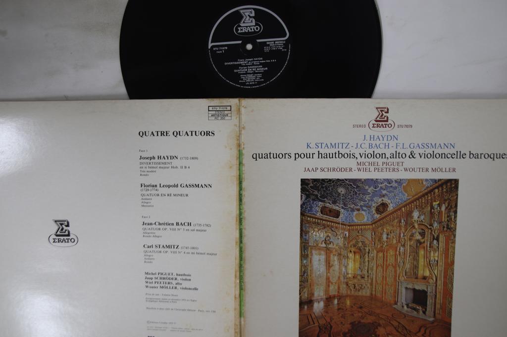 LP Record JOSEPH HAYDN, CARL STAMITZ, JOHANN  - Quatuors Pour Hautbois, Violon, Alt STU71079 ERATO 1979 France Classical Used