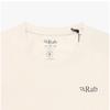 Rab Men S T ShirT STance mounTain Peak Logo Qcb 66 Ecru