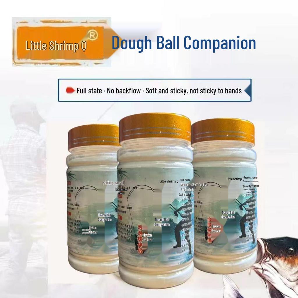 Carp Bait: Sticky Dough with Bubble Balls & Filament Powder for Black Pit Fishing