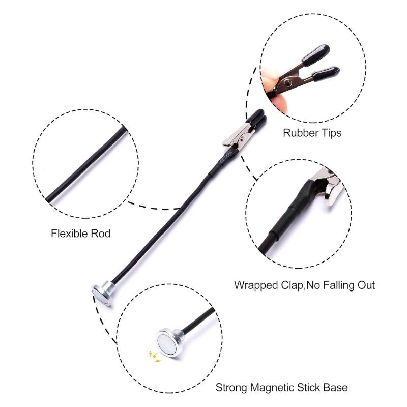 Magnetic Flexible Gooseneck with Clip for Helping Hands Third Hand Tool Electronics Soldering Jewelry Painting Art Craft