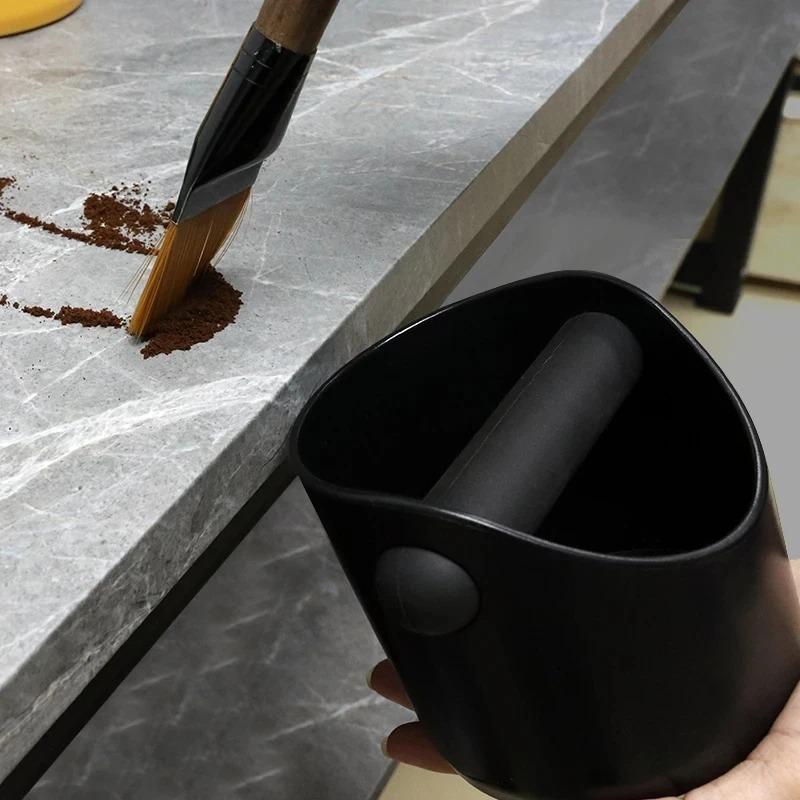 Coffee Powder Knocking Dregs Bucket Plastic Slag Bucket Small Circular Slag Removal Trough Multi-color Box Coffee Bar Supplies