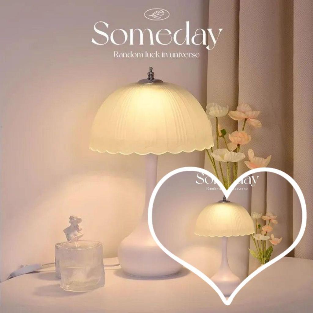 Nordic Minimalist Dimmable Glass Bedside Lamp: Modern, Warm, and Eye-Protecting