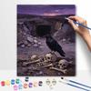 Halloween Digital Oil Painting Raven And Night Landscape Coloring Painting Hand Painting Home Decoration