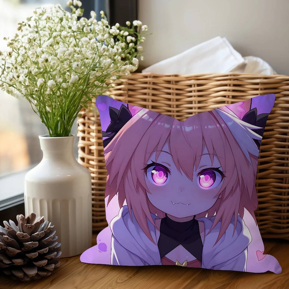 Anime Fate Apocrypha Astolfo Pillow Gifts Home Office Furnishings Bedroom Sofa Car Cushion Cover Case 45x45cm
