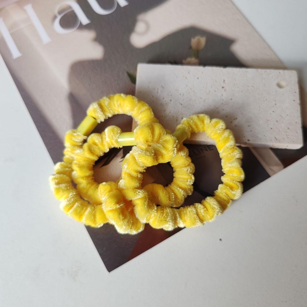 3pc Cute Solid Velvet Ponytail Holder Elegant Hair Tie Elastic Hairbands Hair Rope for Women Girls Kids Holiday Hair Accessories