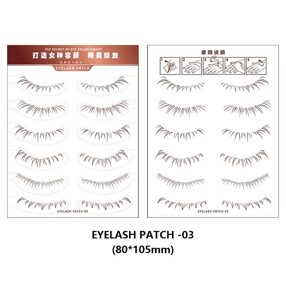 Water Transfer Printing Lower Eyelash Patch Lazy Makeup Tool Lower Eyelash Temporary Tattoos  Girls
