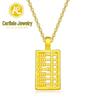 Shuibei 999 Fine Gold Slim Waist Necklace: 3D Hard Gold Women's Pendant Charm, Popular Live Broadcast Hot Seller.