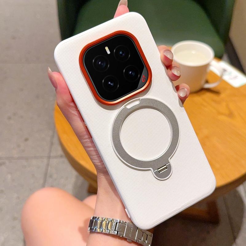 Case For Phone Yulin-003 For Honor Gt Pro Solid Color Rotating Magnetic Stand Anti-Drop And Anti-Fingerprint Phone Case