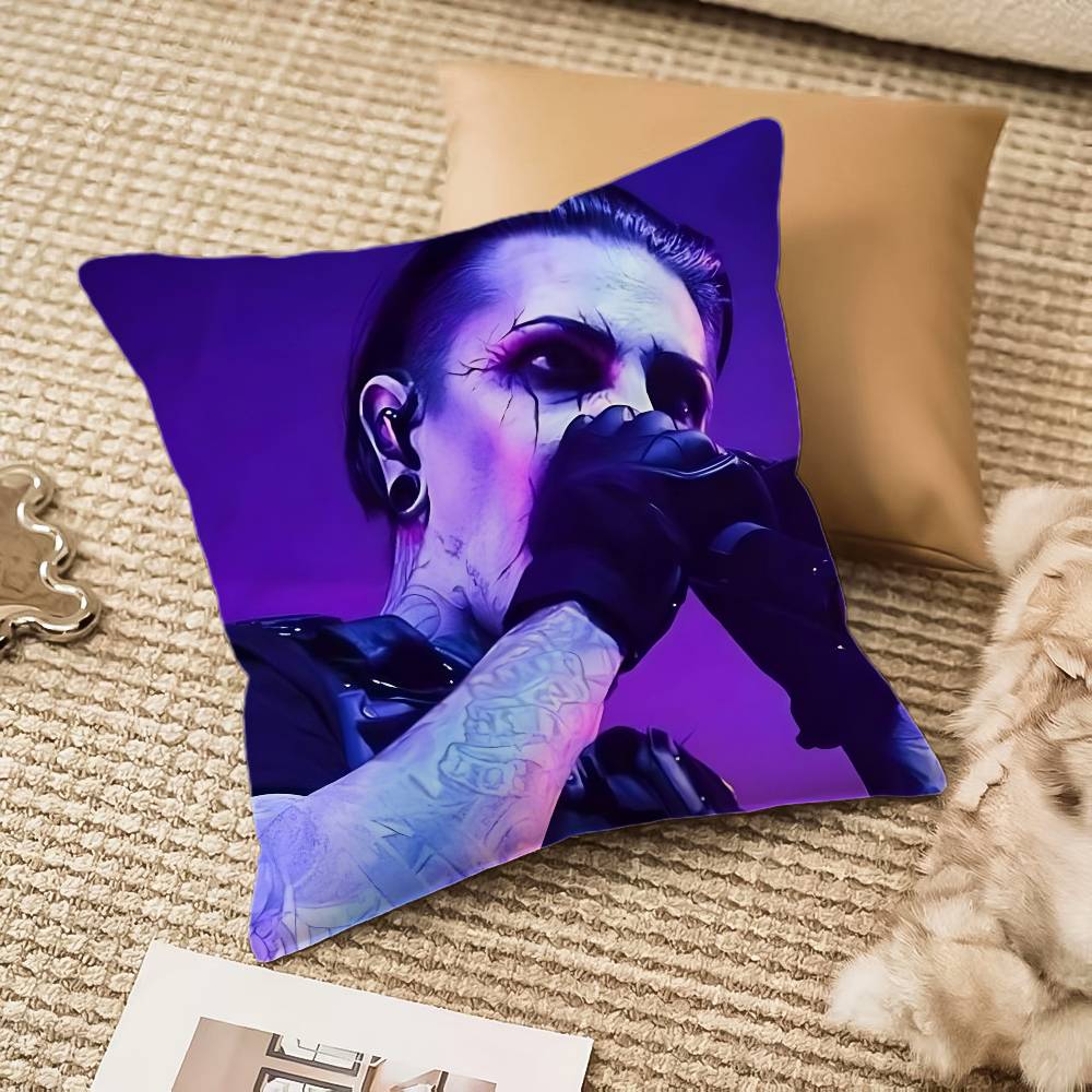 Music Band M-Motion-less In White Pillow Case Anti-dustmite Invisible Zipper Sofa Bed